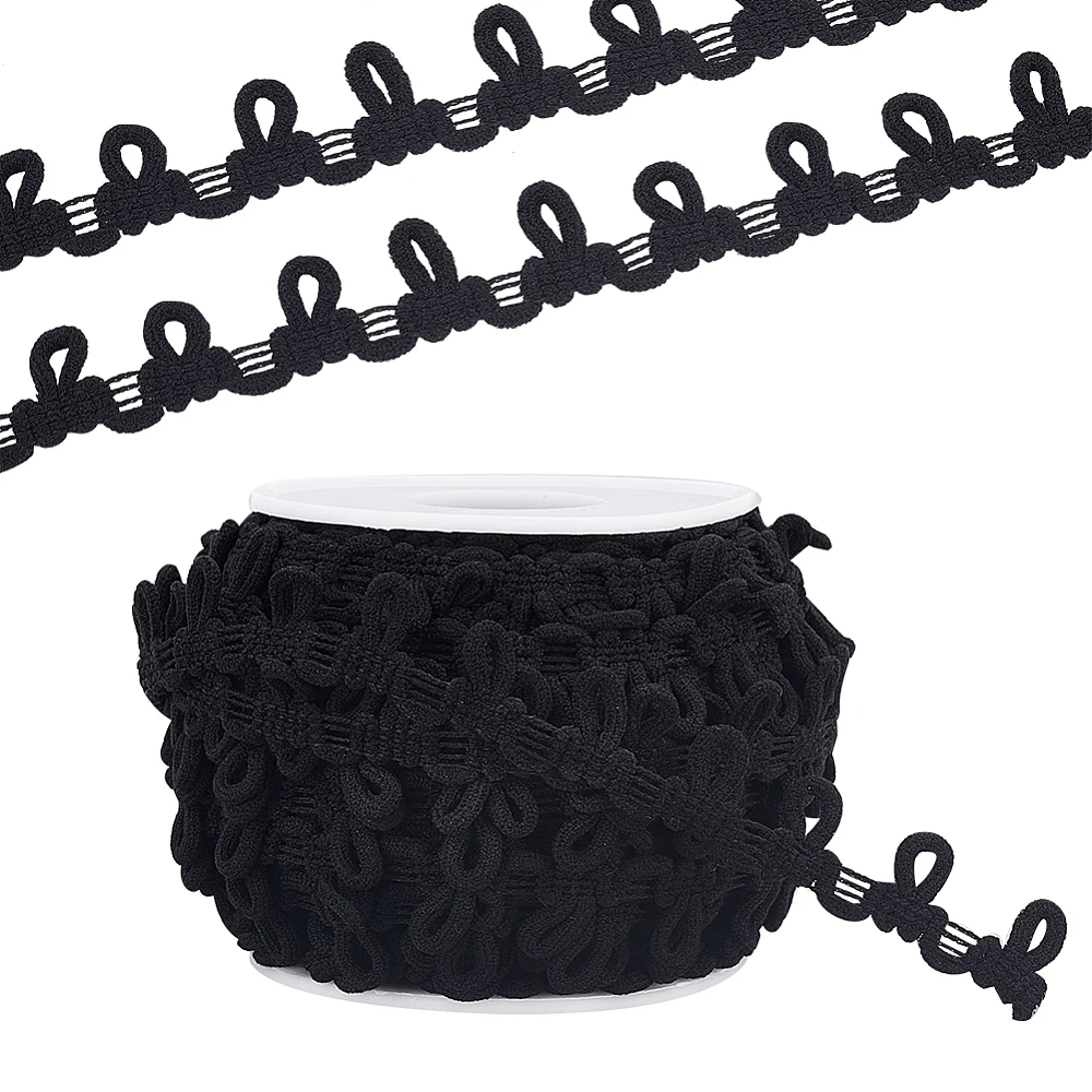 20 Yards Polyester Braid Trims with Elastic Button Loops Buttonhole Ribbons for Costume Crafts and Sewing with 1Pc Plastic
20 Yards Polyester Braid Trims with Elastic Button Loops Buttonhole Ribbons for Costume Crafts and Sewing with 1Pc Plastic