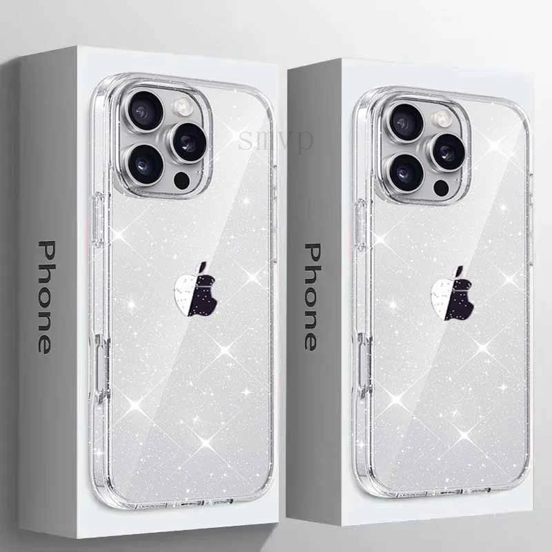 2025 NEW Luxury Transparent Glitter Bling Phone Case For iPhone 16 15 14 13 11 Pro Max Shockproof Silicone Soft TPU Cover funda
2025 NEW Luxury Transparent Glitter Bling Phone Case For iPhone 16 15 14 13 11 Pro Max Shockproof Silicone Soft TPU Cover funda