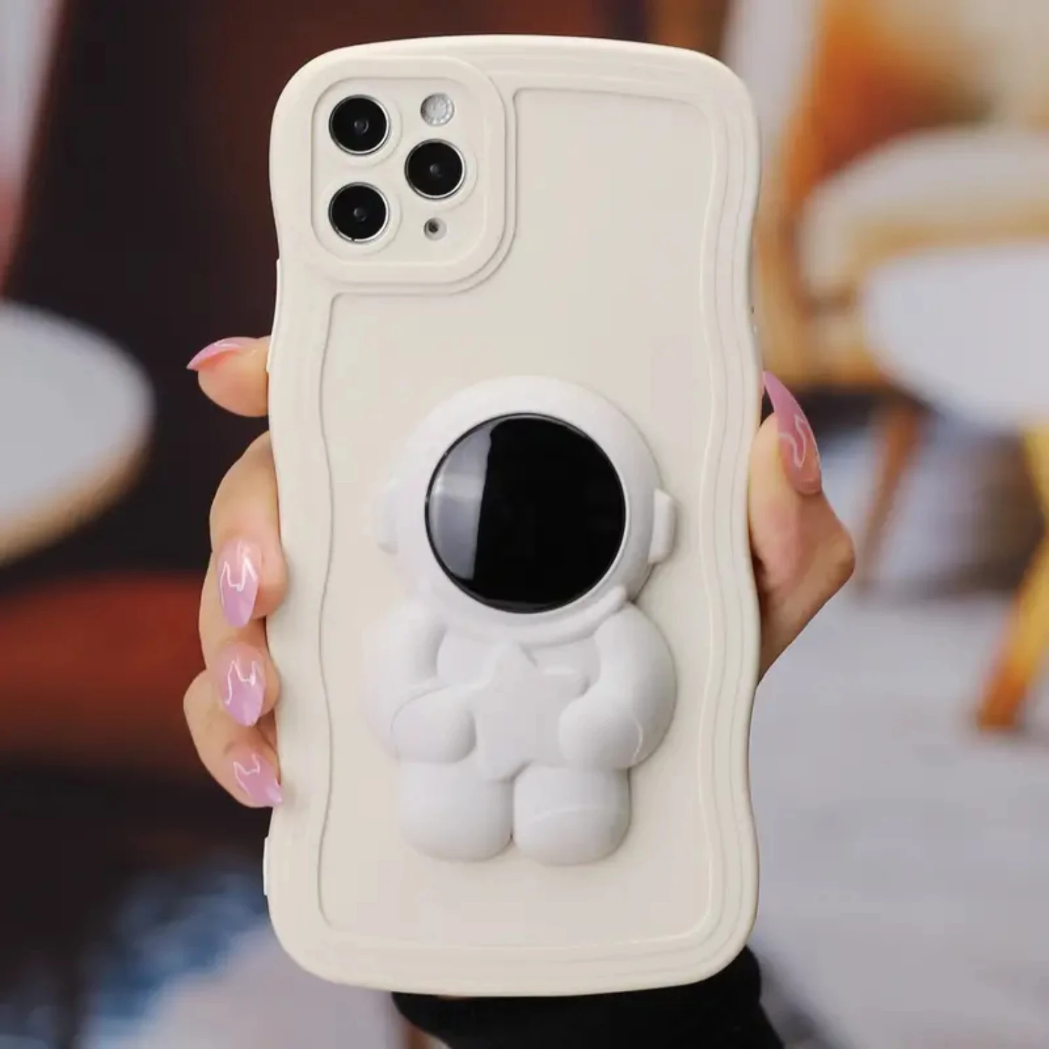 Big Wave Soft Silicone Anti-Drop Frosted Astronaut Spaceman Stand Phone Grip For IPhone7/7P/8/8P/X/XS/XR/Xs Max/11/11pro/11pro M
Big Wave Soft Silicone Anti-Drop Frosted Astronaut Spaceman Stand Phone Grip For IPhone7/7P/8/8P/X/XS/XR/Xs Max/11/11pro/11pro M