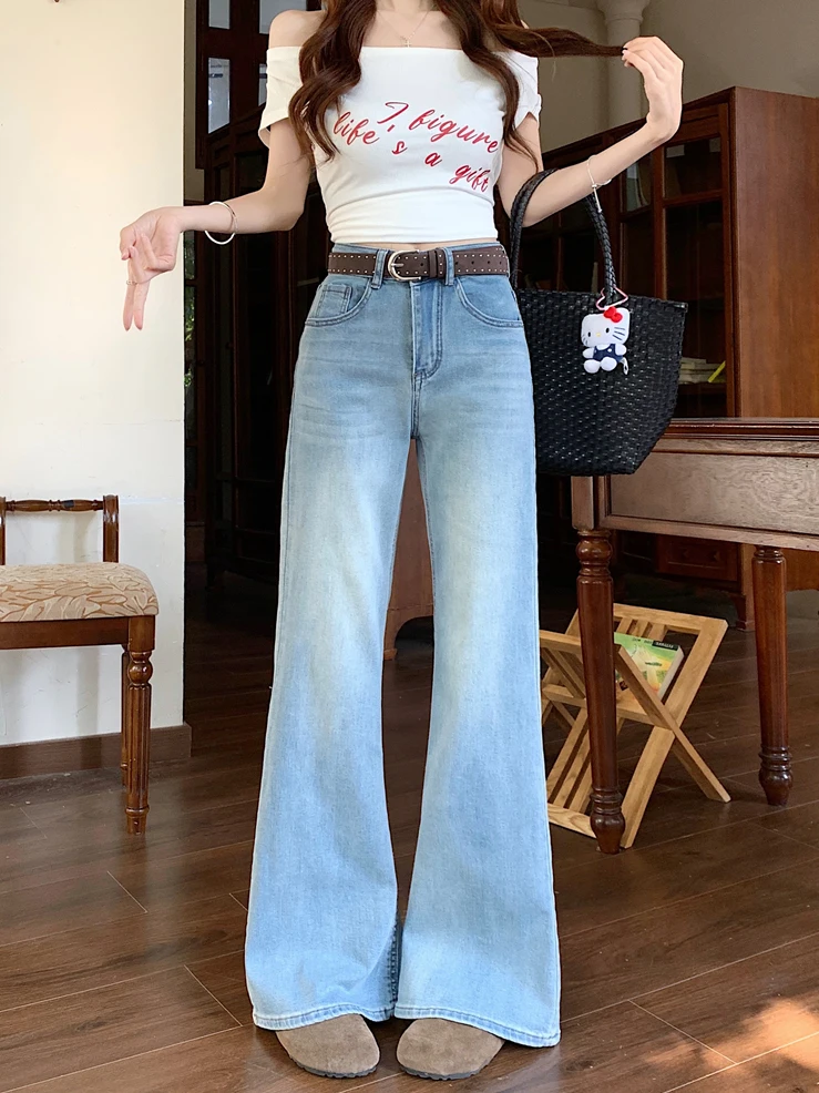Retro Kumikumi Blue Faded Denim Pants Women's Spring Fashion Loose Slimming Long Trousers High Waist Casual Style Jeans
Retro Kumikumi Blue Faded Denim Pants Women's Spring Fashion Loose Slimming Long Trousers High Waist Casual Style Jeans
