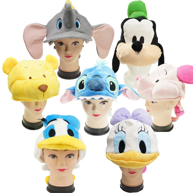 New Disney Plush Hat Goofy Dog Stitch Donald Duck Winnie Dumbo Cute Cartoon Cosplay Fashion Ornament Props Gifts for Boy Girl
New Disney Plush Hat Goofy Dog Stitch Donald Duck Winnie Dumbo Cute Cartoon Cosplay Fashion Ornament Props Gifts for Boy Girl