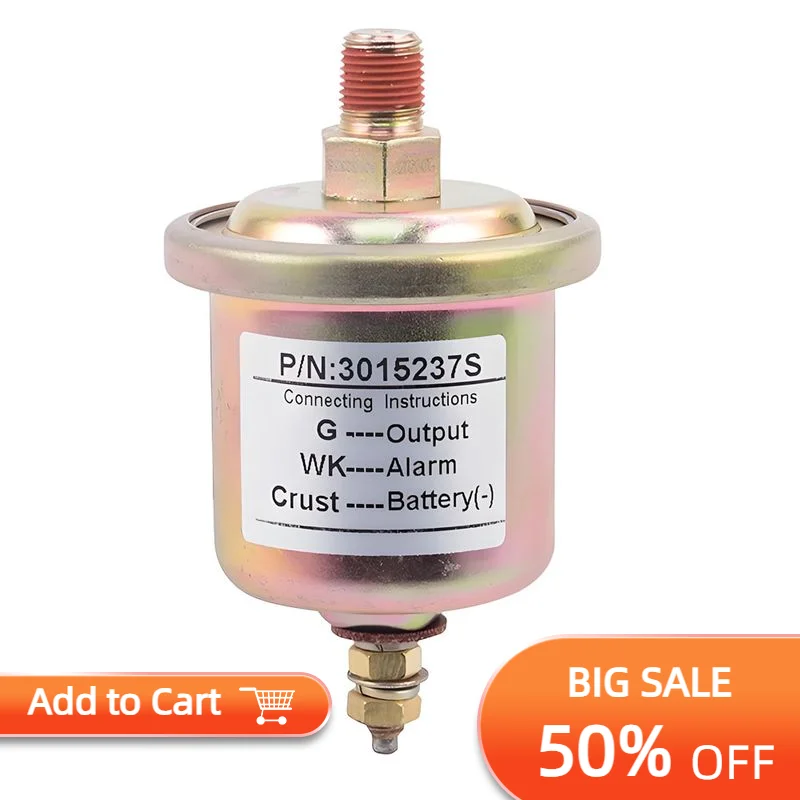 Suitable Fits Cummins K19 Engine Oil Pressure Sensor Parts 3015237 3015237s 360-081-030138c 360-081-030-015c 360024 Spare
Suitable Fits Cummins K19 Engine Oil Pressure Sensor Parts 3015237 3015237s 360-081-030138c 360-081-030-015c 360024 Spare