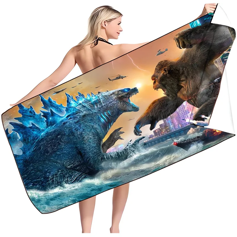 Godzilla Kong Bath Towel Cool Anime Microfiber Quick-dry Cloth Shower Swimming Water Absorbent Soft Towels Children Adult Gift
Godzilla Kong Bath Towel Cool Anime Microfiber Quick-dry Cloth Shower Swimming Water Absorbent Soft Towels Children Adult Gift