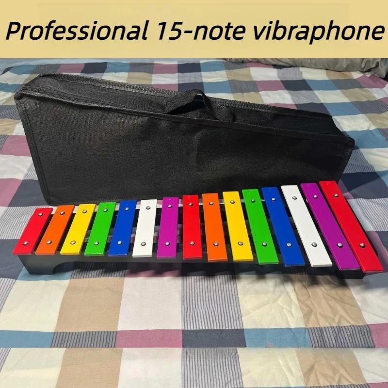 Metal Xylophone 15 Notes Professional Meditation Aluminum Xylophone with Bag Orff Vibraphone Children Percussion Instrument
Metal Xylophone 15 Notes Professional Meditation Aluminum Xylophone with Bag Orff Vibraphone Children Percussion Instrument