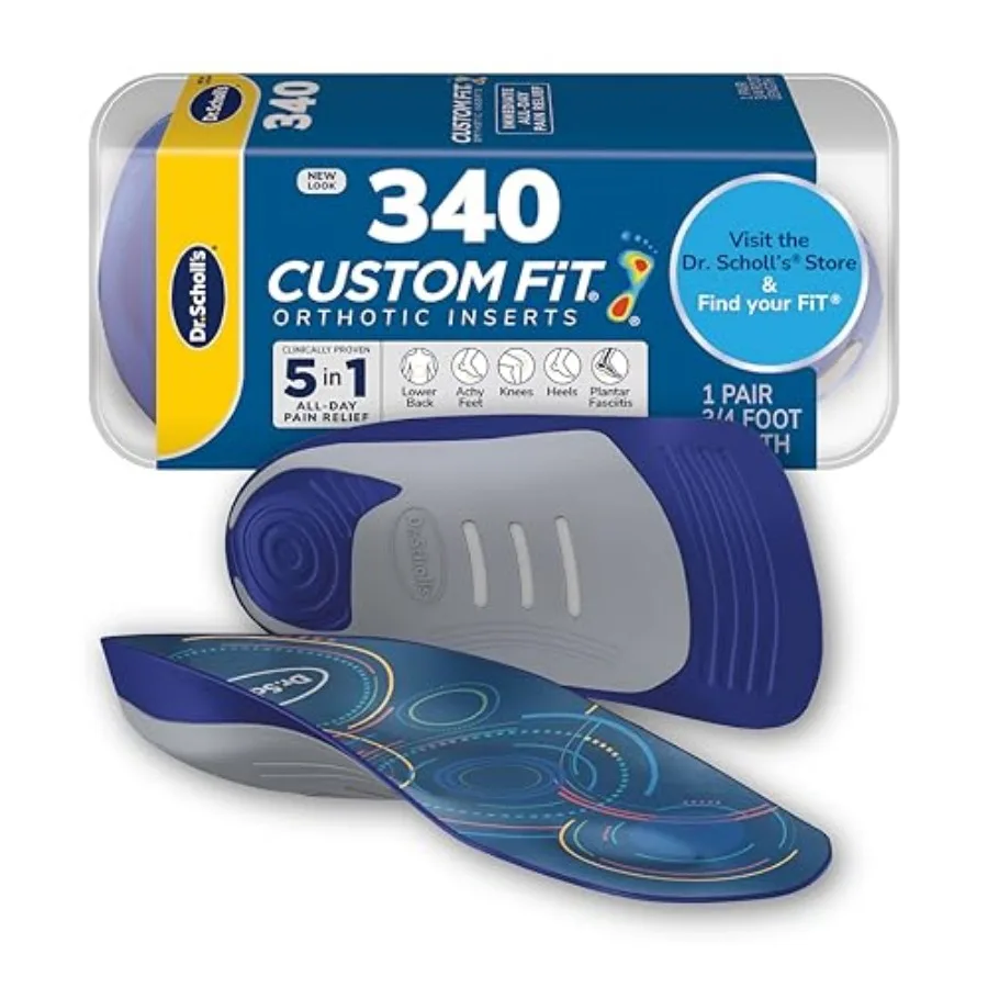 Dr. Scholl's Custom Fit Orthotics 3/4 Length Arch Support Shoe Inserts - Plantar Fasciitis Relief Insoles for Men and Women, Im
Dr. Scholl's Custom Fit Orthotics 3/4 Length Arch Support Shoe Inserts - Plantar Fasciitis Relief Insoles for Men and Women, Im