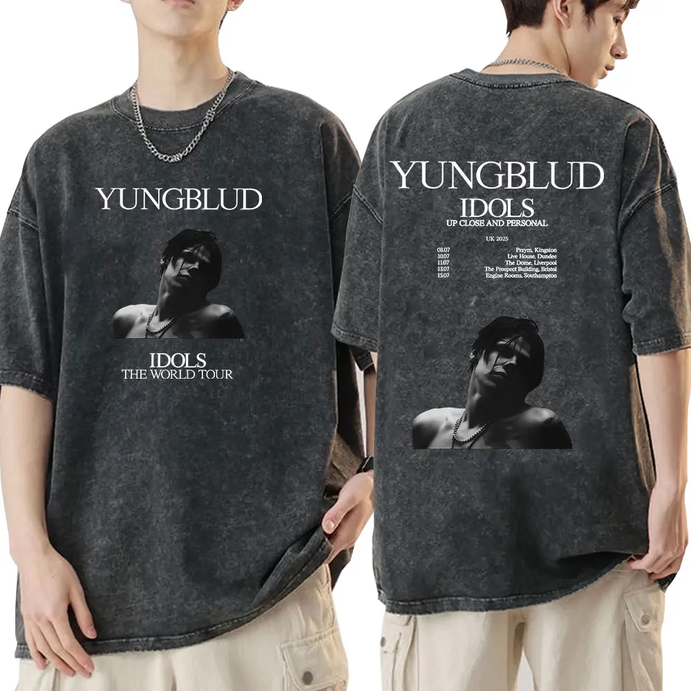 Yungblud IDOLS The World Tour 2025 Винтажные футболки для мужчин и женщин в стиле хип-хоп с короткими рукавами Повседневная футболка большого размера Подарки для фанатов
Yungblud IDOLS The World Tour 2025 Винтажные футболки для мужчин и женщин в стиле хип-хоп с короткими рукавами Повседневная футболка большого размера Подарки для фанатов