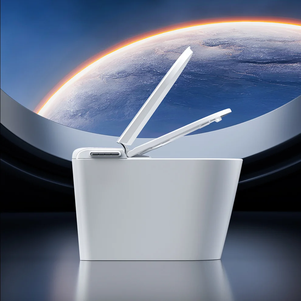 Умный биде-туалет с подогревом сиденья и бесконтактным смывом для ног Удлиненная форма чаши P-образный слив и S-образный дренаж для американских домов
Умный биде-туалет с подогревом сиденья и бесконтактным смывом для ног Удлиненная форма чаши P-образный слив и S-образный дренаж для американских домов