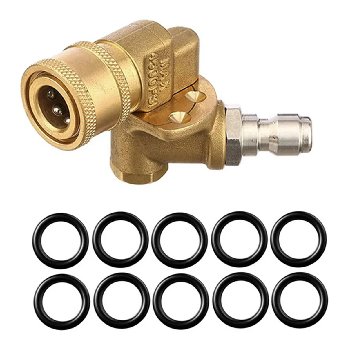 180° Swivel Joint High Pressure Washer Wash Water Nozzle 1/4 Quick Connection for Cleaning Car Wash Machine Accessories
180° Swivel Joint High Pressure Washer Wash Water Nozzle 1/4 Quick Connection for Cleaning Car Wash Machine Accessories
