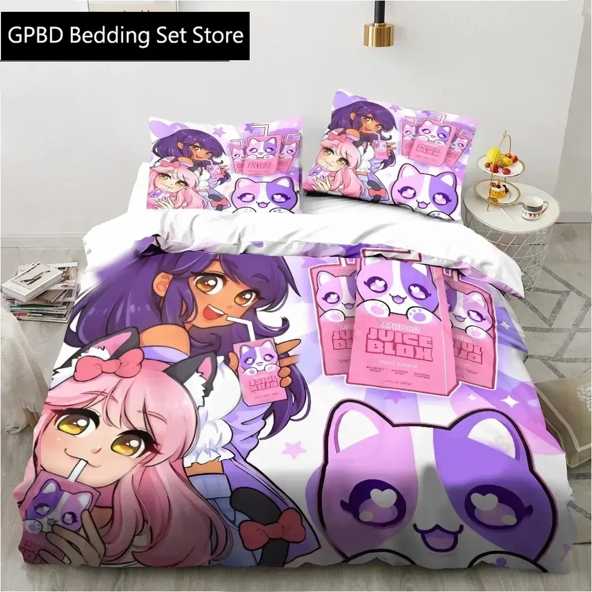 3D Cartoon Game Cute Aphmau with Wings Bedding Set Double Twin King Duvet Cover Comforter Pillowcase Boys Girls Adults Bedroom
3D Cartoon Game Cute Aphmau with Wings Bedding Set Double Twin King Duvet Cover Comforter Pillowcase Boys Girls Adults Bedroom