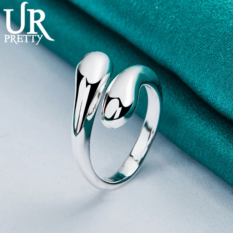 925 Sterling Silver Charm Jewelry Adjustable Water Drop Rings for Woman Men Party Engagement Wedding Fashion Gifts
925 Sterling Silver Charm Jewelry Adjustable Water Drop Rings for Woman Men Party Engagement Wedding Fashion Gifts