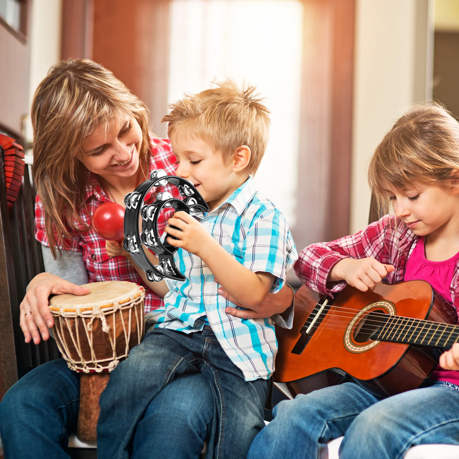 1pc Hand Bell Lightweight Portable Music Kids Party Favors Educational Instruments Tambourine For Children Adults Bells For Kids
1pc Hand Bell Lightweight Portable Music Kids Party Favors Educational Instruments Tambourine For Children Adults Bells For Kids