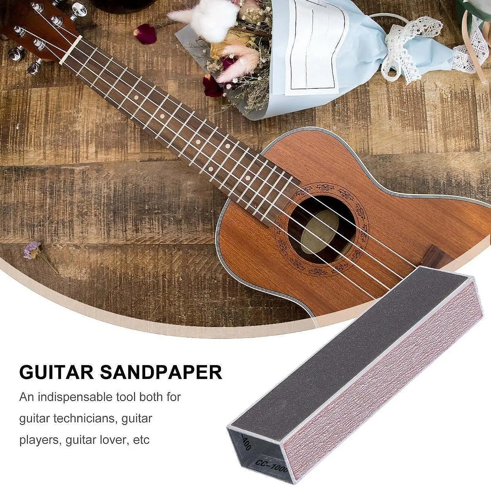 Guitar Fret Leveler Beam Sturdy Guitar Accessories Repair Tool Luthier Tools Sanding Beam Leveling Bar for Bass Electric Guitar
Guitar Fret Leveler Beam Sturdy Guitar Accessories Repair Tool Luthier Tools Sanding Beam Leveling Bar for Bass Electric Guitar