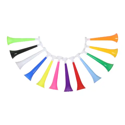 12Pcs Stadium Noise Horn Detachable Plastic Loud Cheering Trumpet for Football Soccer Fans Crowd Cheering Noise Maker