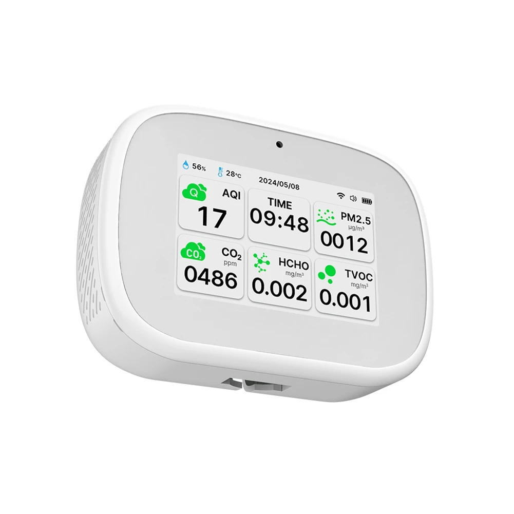 Горячая Распродажа Tuya WiFi 10in1 Детектор качества воздуха PM2.5 PM1.0 PM10 CO2 TVOC HCHO Тестер TFT Дисплей Измеритель температуры времени Белый
Горячая Распродажа Tuya WiFi 10in1 Детектор качества воздуха PM2.5 PM1.0 PM10 CO2 TVOC HCHO Тестер TFT Дисплей Измеритель температуры времени Белый