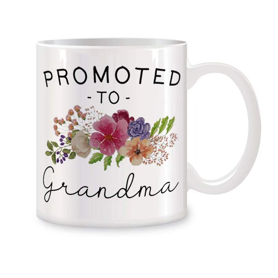 Promoted to Grandma Mugs For Women, Announcement Gift New Grandma Gifts Birthday Novelty Coffee Ceramic Tea Cups White 11 oz
Promoted to Grandma Mugs For Women, Announcement Gift New Grandma Gifts Birthday Novelty Coffee Ceramic Tea Cups White 11 oz