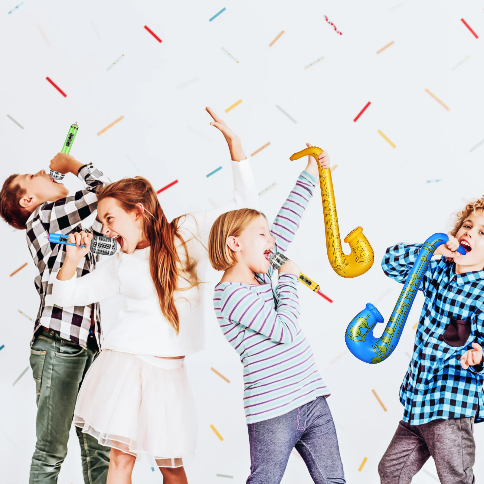 12Pcs Inflatable Instruments Interactive Party Props Blow Up Microphone Saxophone Glasses Photo Booth Accessories Music
12Pcs Inflatable Instruments Interactive Party Props Blow Up Microphone Saxophone Glasses Photo Booth Accessories Music