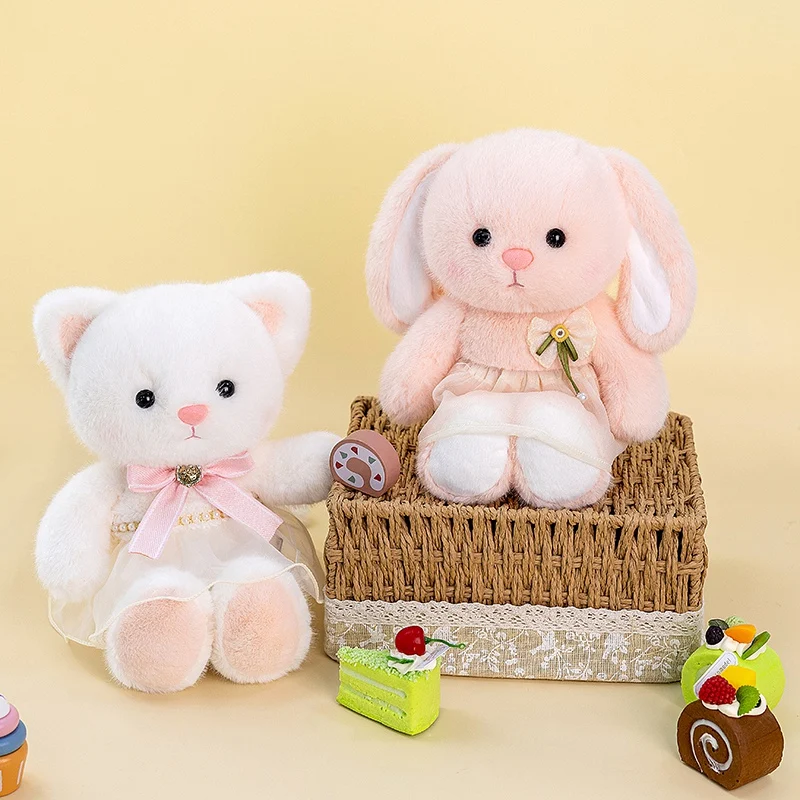 Милый белый кролик, пушистый кот с платьем, плюшевые игрушки, креативное мягкое животное, кавайный кролик, детская успокаивающая кукла для детей, подарки, декор
Милый белый кролик, пушистый кот с платьем, плюшевые игрушки, креативное мягкое животное, кавайный кролик, детская успокаивающая кукла для детей, подарки, декор