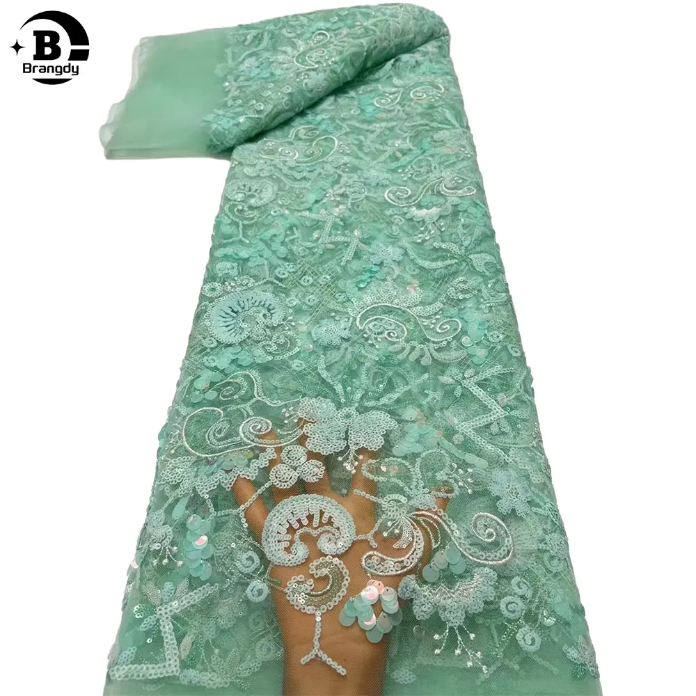 Luxury Green Fashion 2024 African Tulle Embroidered Lace Fabric With Sequins For Wedding Dress Party Sewing H45012
Luxury Green Fashion 2024 African Tulle Embroidered Lace Fabric With Sequins For Wedding Dress Party Sewing H45012