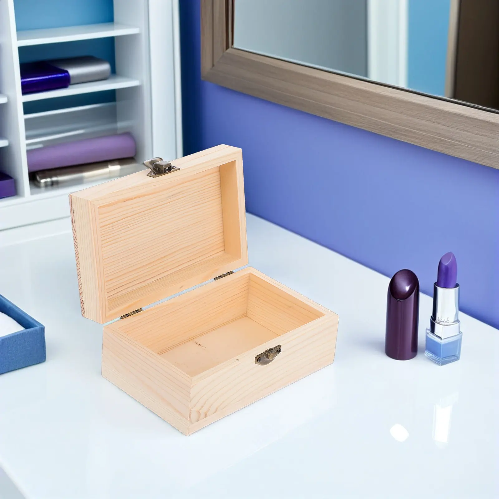 3Pcs Wood Jewelry Box Elegant Wooden Keepsake Organizer Rustic Storage Case for Women Vanity Bedroom Trinket Rings Necklaces
3Pcs Wood Jewelry Box Elegant Wooden Keepsake Organizer Rustic Storage Case for Women Vanity Bedroom Trinket Rings Necklaces