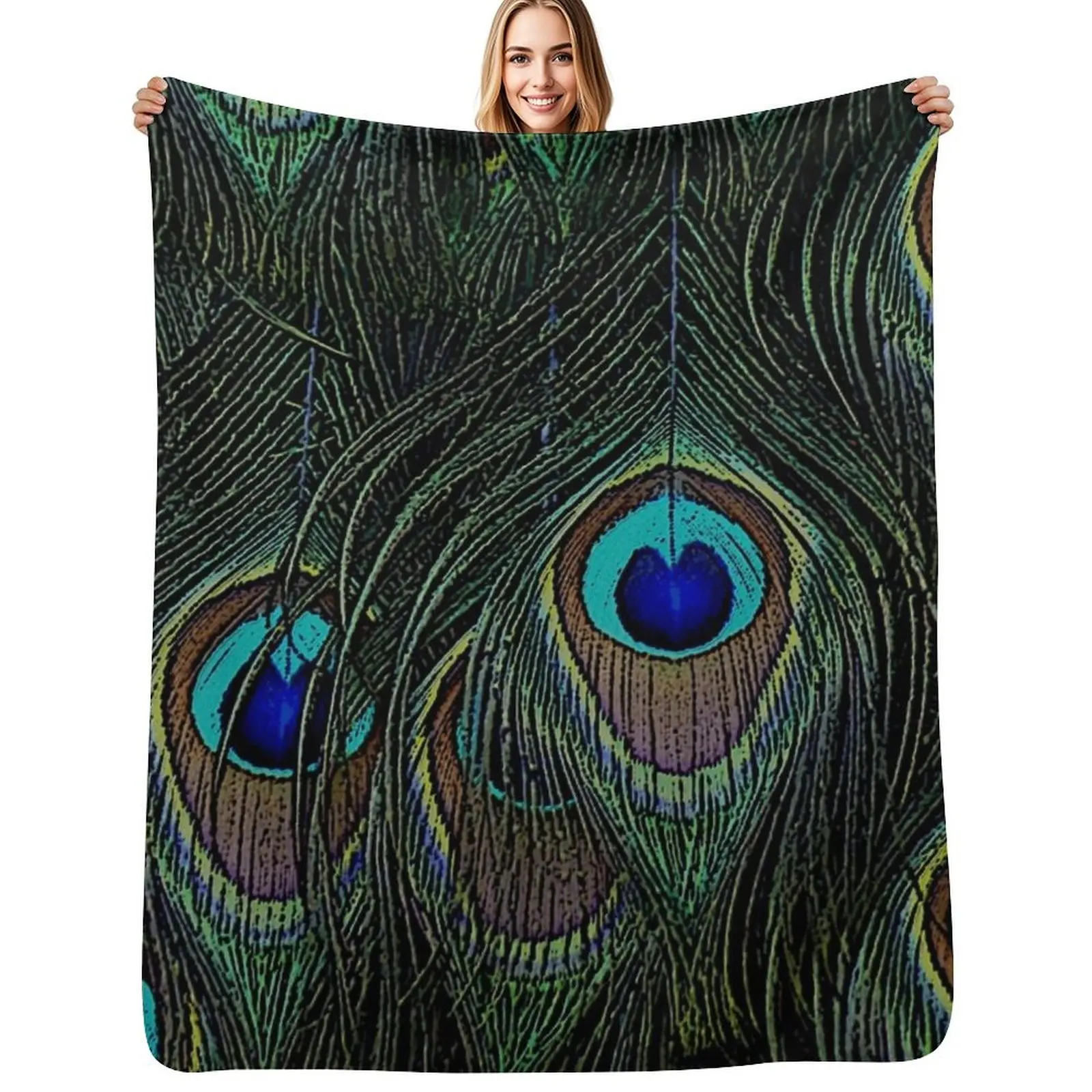 Peacock feathers, bird lover gifts, cool bird outfits, beautiful feather patterns Throw Blanket Winter beds Blankets
Peacock feathers, bird lover gifts, cool bird outfits, beautiful feather patterns Throw Blanket Winter beds Blankets