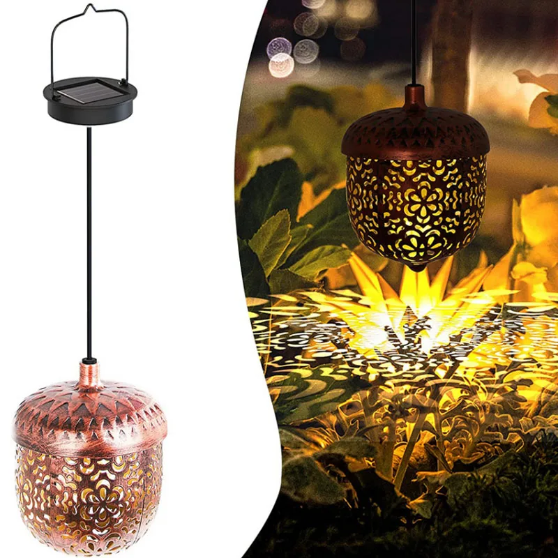Solar LED Lamp Metal Vintage Garland Hollow Shadow Projection Hanging Lantern Outdoor Waterproof Landscape Light Garden Decor
Solar LED Lamp Metal Vintage Garland Hollow Shadow Projection Hanging Lantern Outdoor Waterproof Landscape Light Garden Decor