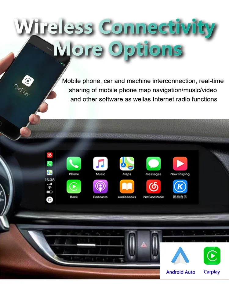Android 13 For Alfa Romeo Giulia Stelvio 2017-2024 Car Radio Automobile Multimedia CarPlay Auto Bluetooth GPS Navigation Stereo
Android 13 For Alfa Romeo Giulia Stelvio 2017-2024 Car Radio Automobile Multimedia CarPlay Auto Bluetooth GPS Navigation Stereo