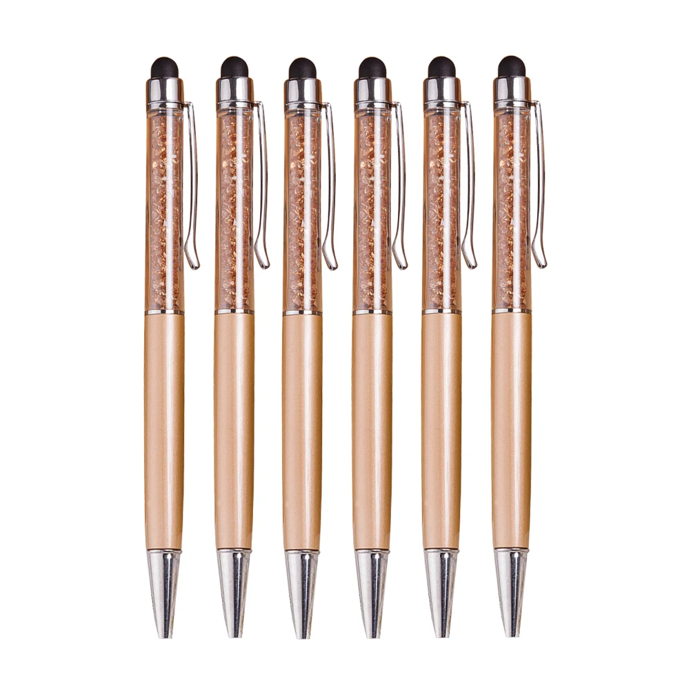 6 Pcs Capacitive Stylus Screen Pens Diamond Golden Glitter Gel Retractable Ballpoint Storage Gift
6 Pcs Capacitive Stylus Screen Pens Diamond Golden Glitter Gel Retractable Ballpoint Storage Gift