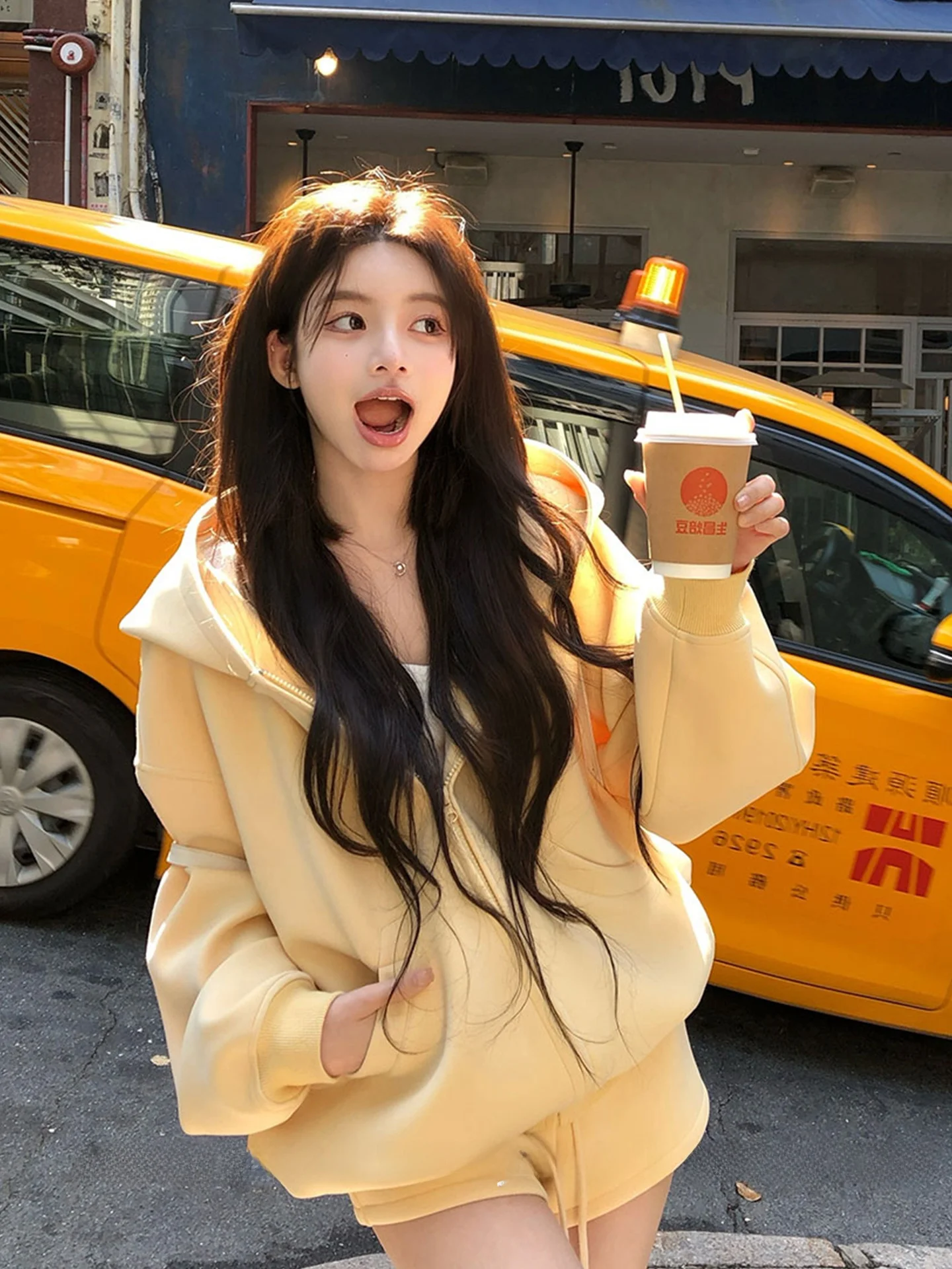 Yellow Zipper Hooded Open Cardigan Sweater Women's Loose Lazy Sle Slimming ort Casual Top Autumn Winter Street Faion
Yellow Zipper Hooded Open Cardigan Sweater Women's Loose Lazy Sle Slimming ort Casual Top Autumn Winter Street Faion