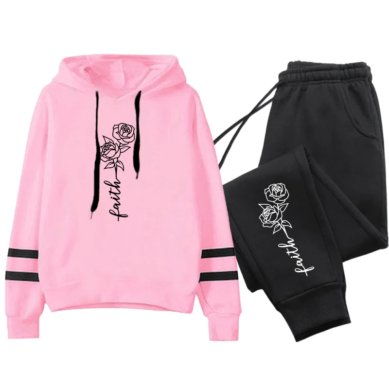 Flower Printing Womens Tracksuit Casual Stripe Hoodies Sweatshirts 2 Pcs Sets Sports Jogging Clothing Hot Sales Women Pants Set
Flower Printing Womens Tracksuit Casual Stripe Hoodies Sweatshirts 2 Pcs Sets Sports Jogging Clothing Hot Sales Women Pants Set