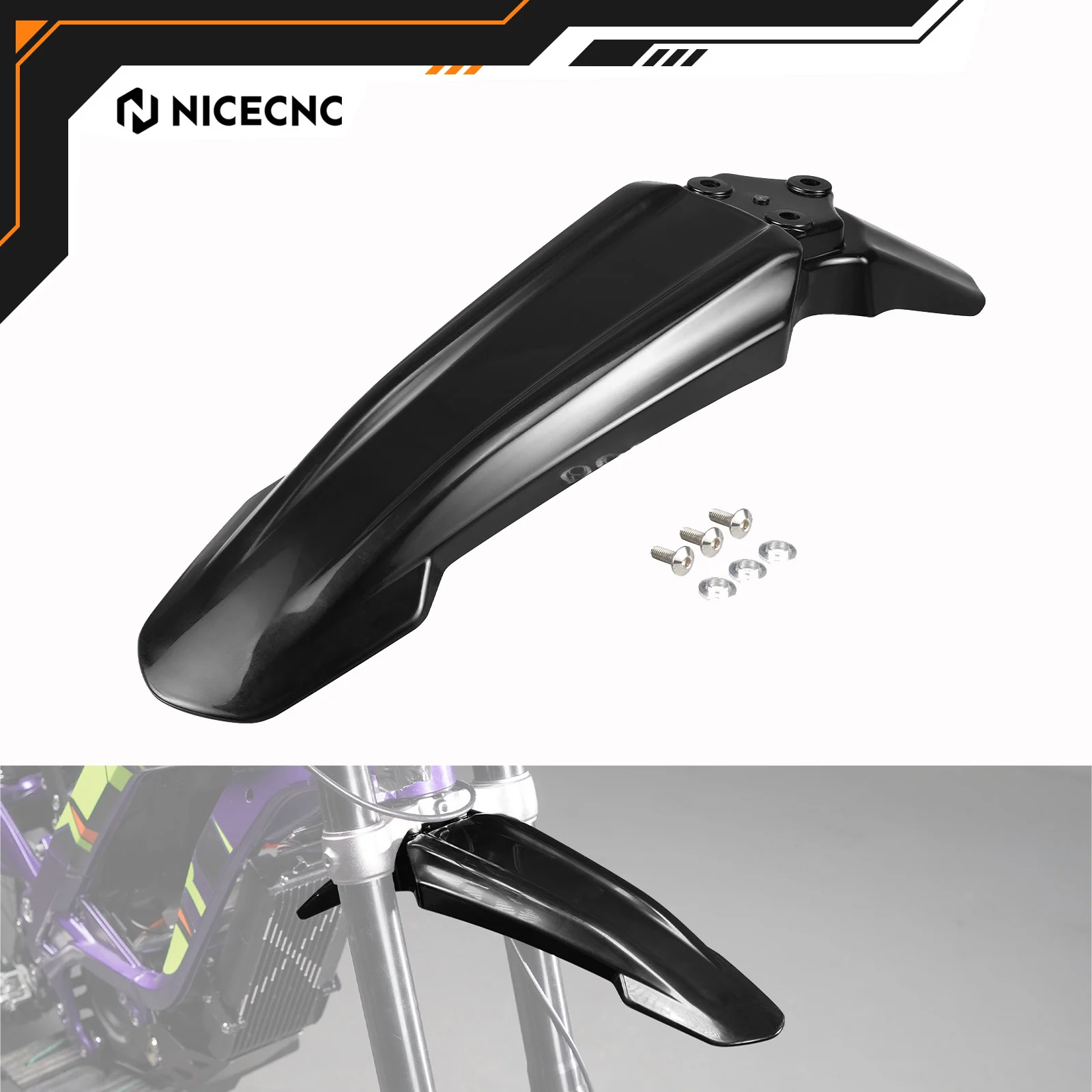 NICECNC For Surron light bee X S Sur-Ron 2024 2025 Front Fender Mudguard PP Plastic Electrical Motorbike Accessories Black
NICECNC For Surron light bee X S Sur-Ron 2024 2025 Front Fender Mudguard PP Plastic Electrical Motorbike Accessories Black