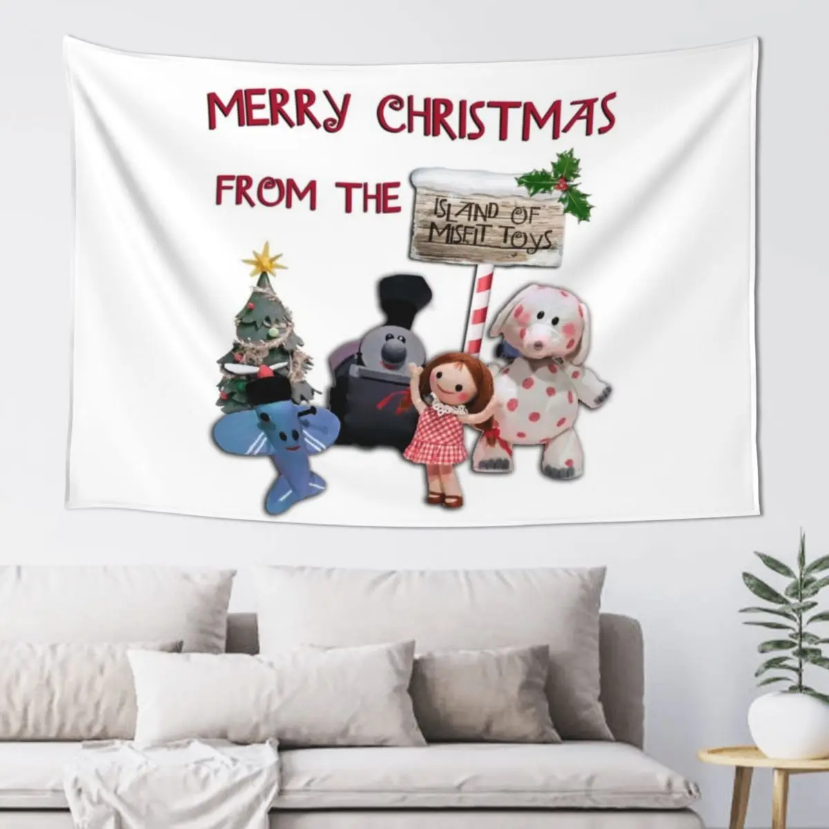 Merry Christmas from the Island of Misfit Toys Tapestry Aesthetic Decoration Nordic Home Decor Tapestry
Merry Christmas from the Island of Misfit Toys Tapestry Aesthetic Decoration Nordic Home Decor Tapestry