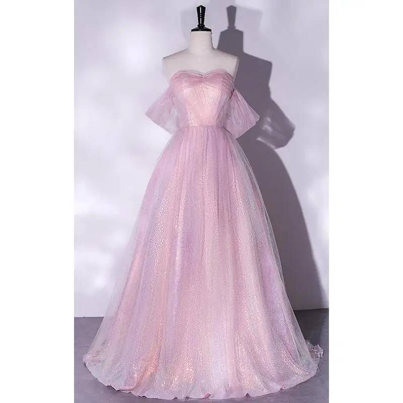 Off Shoulder Mermaid Girl Sexy Colorful Yarn Female New Host Art Exam Starry Sky Performance Dress Elegant Dress Customized
Off Shoulder Mermaid Girl Sexy Colorful Yarn Female New Host Art Exam Starry Sky Performance Dress Elegant Dress Customized