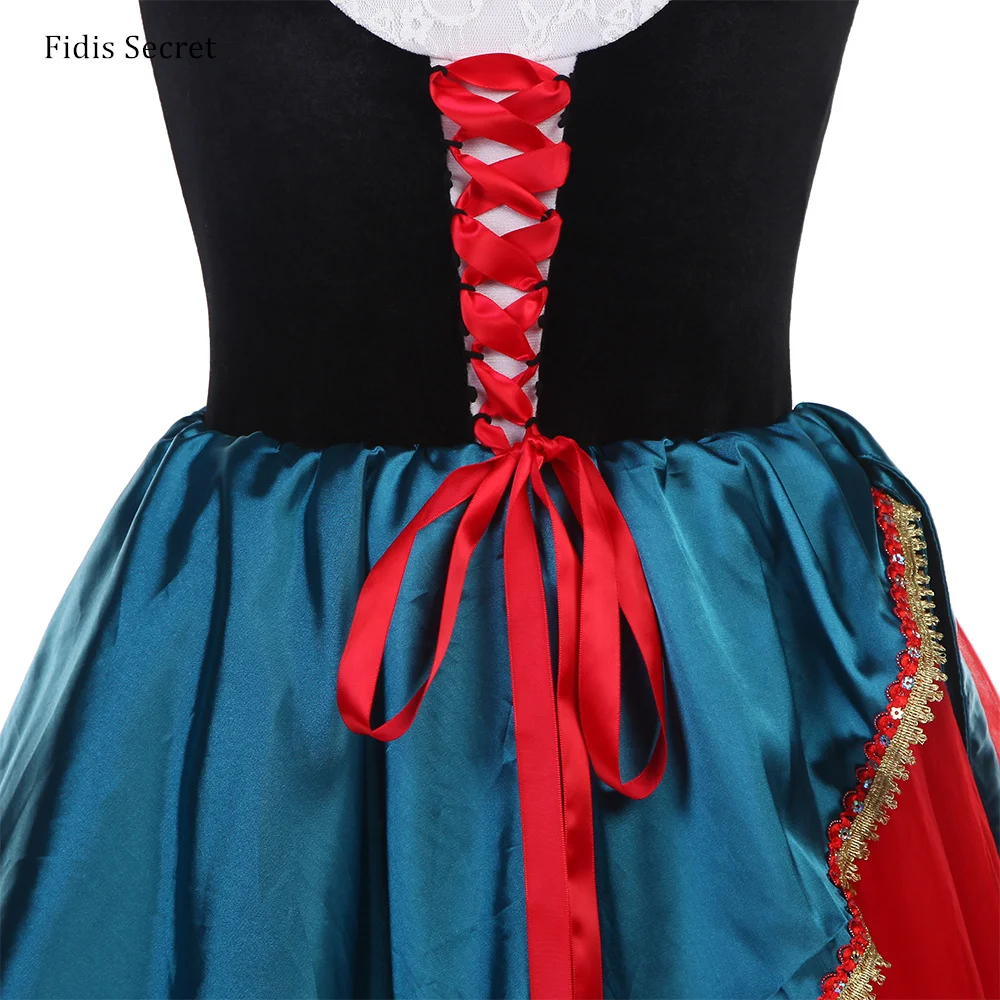 Ballerina Giselle Peasant Ballet Dance Costumes Black Velvet Bodice Red Romantic Tutus Skirt Girls Group Performance Stage Wear
Ballerina Giselle Peasant Ballet Dance Costumes Black Velvet Bodice Red Romantic Tutus Skirt Girls Group Performance Stage Wear