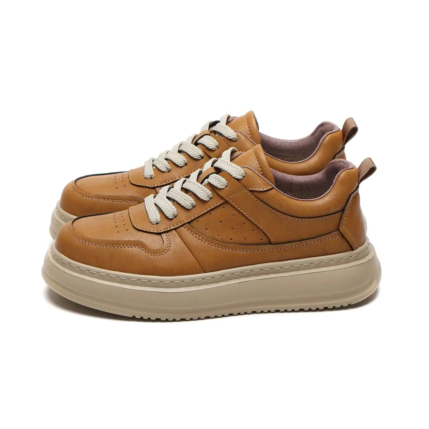 Casual Men's Skate Shoes Thick Bottom Workwear Style All-Match Spring New Leisure Shoes Commuting British Style round Toe
Casual Men's Skate Shoes Thick Bottom Workwear Style All-Match Spring New Leisure Shoes Commuting British Style round Toe