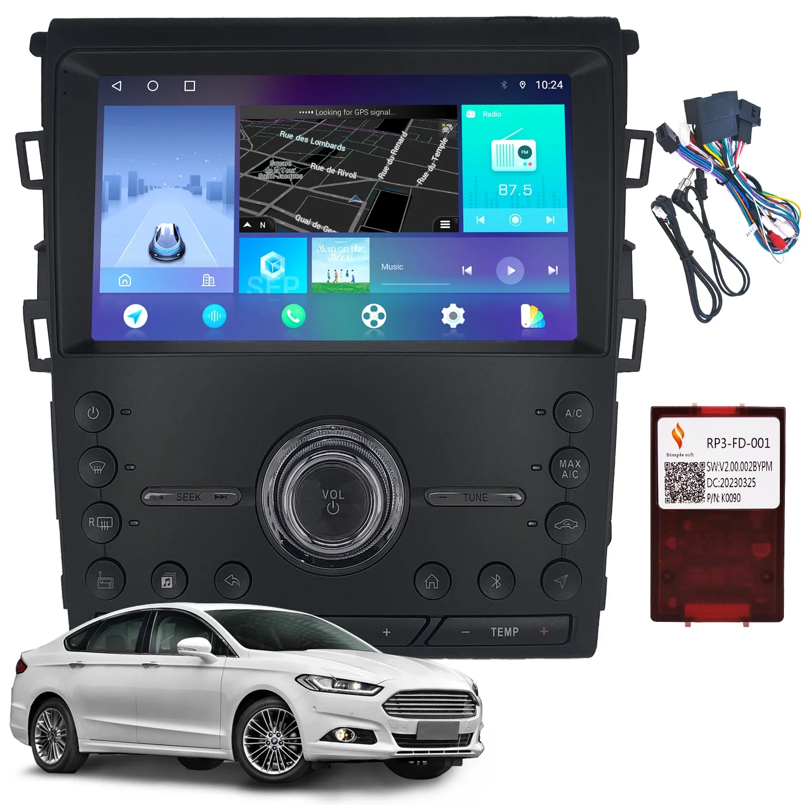 2+32g 8Core 5GWifi Ford Fusion GPS Navigation Car Stereo Car Radio Android12 For Ford Fusion 2013-2019 Car Dvd Player
2+32g 8Core 5GWifi Ford Fusion GPS Navigation Car Stereo Car Radio Android12 For Ford Fusion 2013-2019 Car Dvd Player