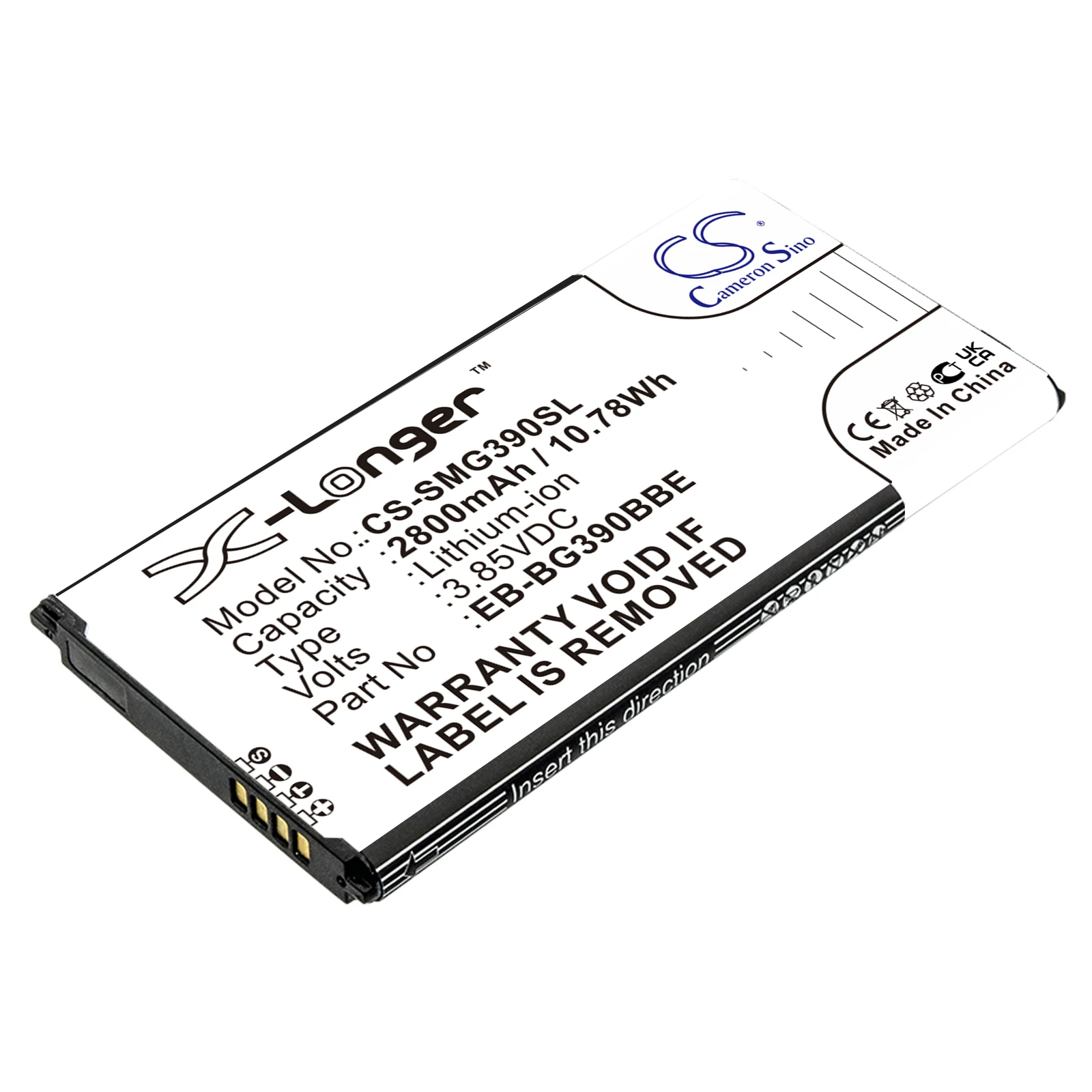 Li-ion Mobile, SmartPhone Battery for Samsung, 3.85V, 2800mAh, Compatible Models: Galaxy Xcover 4, Galaxy Xcover 4 2017 TD-LTE
Li-ion Mobile, SmartPhone Battery for Samsung, 3.85V, 2800mAh, Compatible Models: Galaxy Xcover 4, Galaxy Xcover 4 2017 TD-LTE