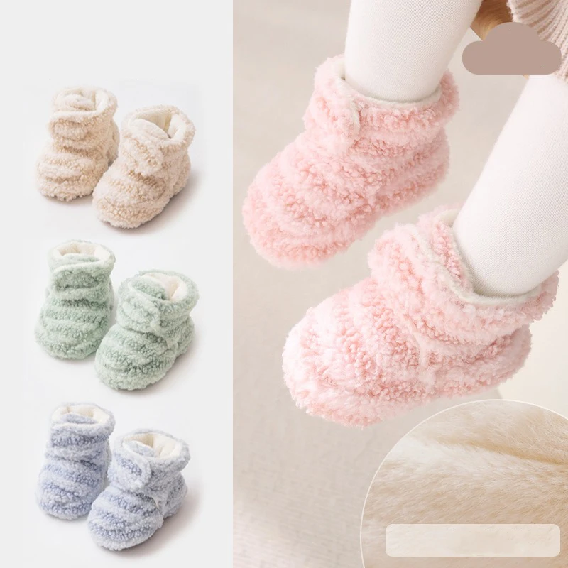 Зимняя обувь для новорожденных, обувь для маленьких девочек и мальчиков, удобная теплая плюшевая обувь на толстой подошве, мягкая нескользящая обувь для малышей
Зимняя обувь для новорожденных, обувь для маленьких девочек и мальчиков, удобная теплая плюшевая обувь на толстой подошве, мягкая нескользящая обувь для малышей