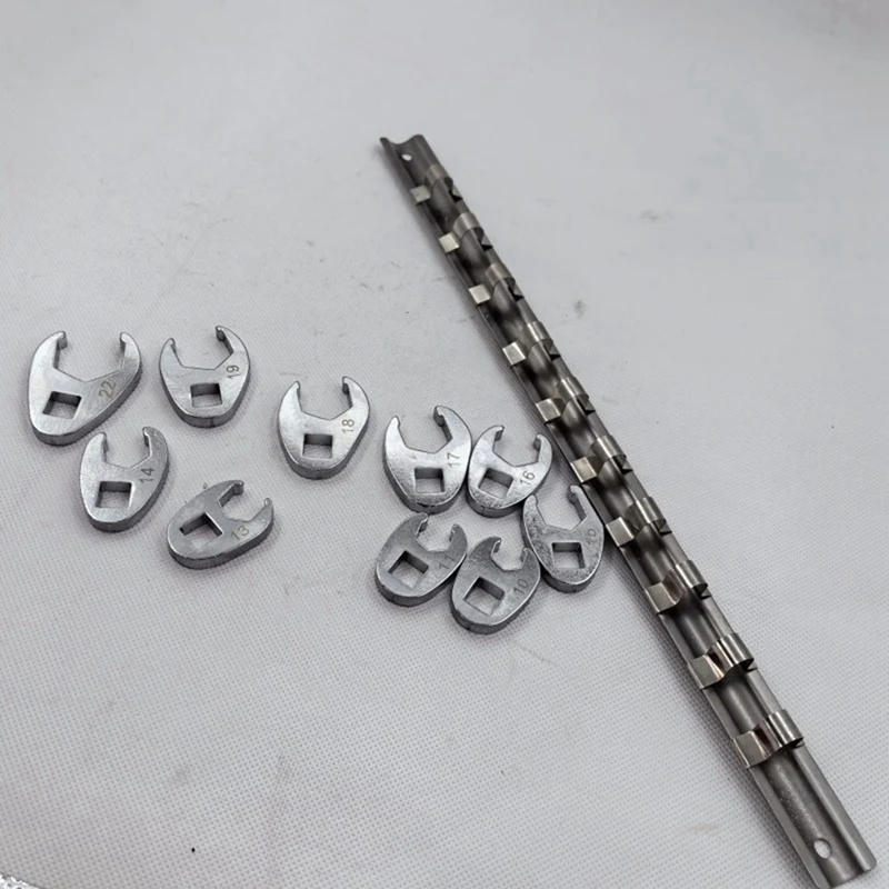 AA08I 10PCS Hand Tool Individual 3/8 Inch Drive Flare Nut Wrenches Fully Polished 10-22mm for Torque Wrench Keys Set
AA08I 10PCS Hand Tool Individual 3/8 Inch Drive Flare Nut Wrenches Fully Polished 10-22mm for Torque Wrench Keys Set