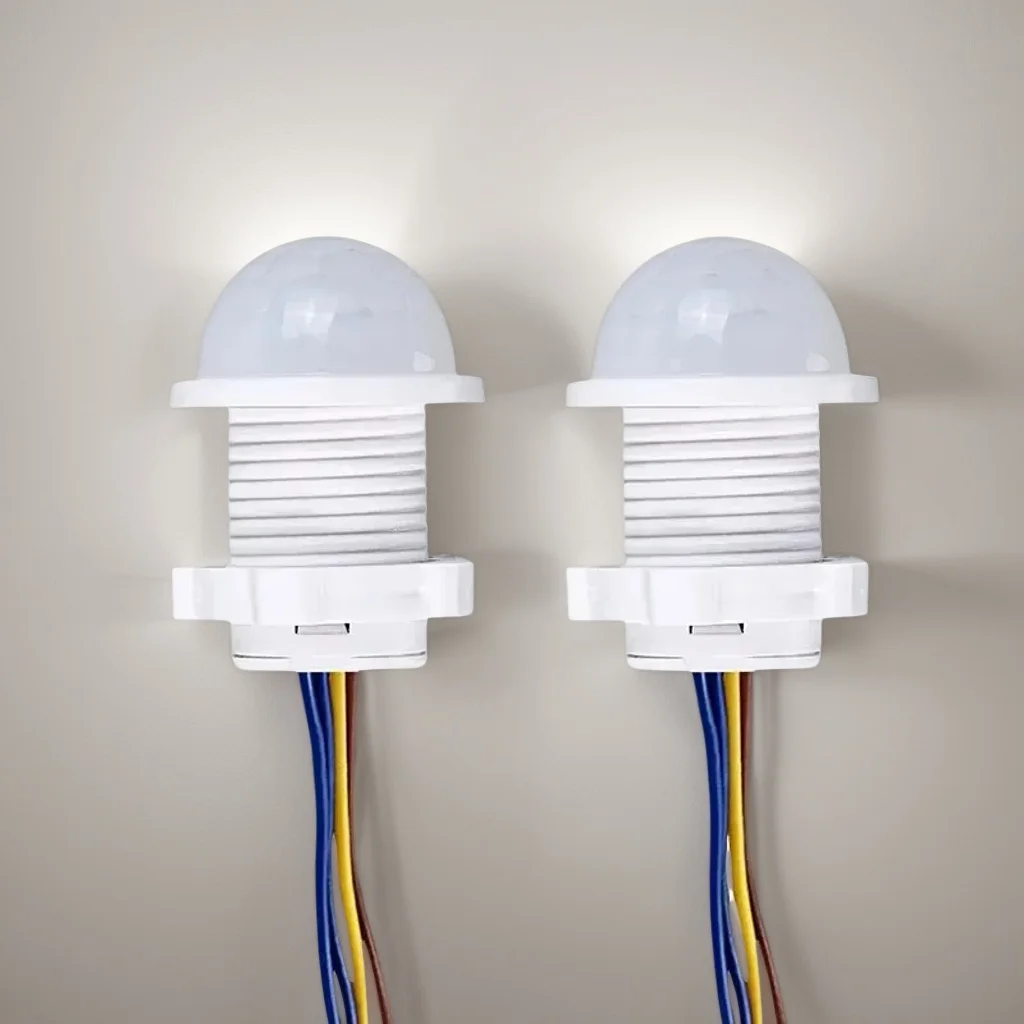  Умный датчик PIR, 2 шт., инфракрасный детектор движения человеческого тела 110 В/220 В с автоматическим включением/выключением
Умный датчик PIR, 2 шт., инфракрасный детектор движения человеческого тела 110 В/220 В с автоматическим включением/выключением 