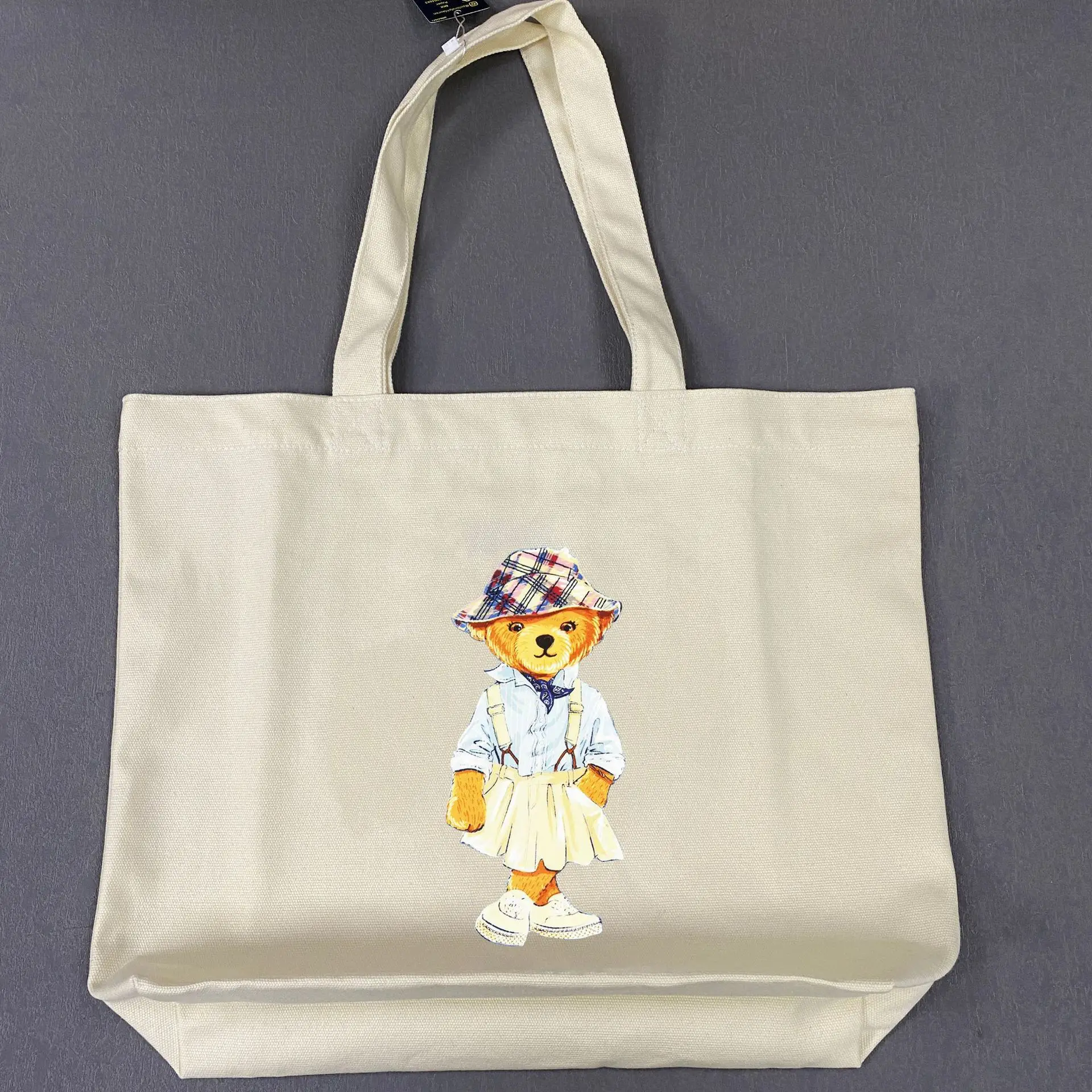 Fisherman Bear Tote Bag - Embroidered Bear with Bucket Hat Design | Reversible Canvas Shopper
Fisherman Bear Tote Bag - Embroidered Bear with Bucket Hat Design | Reversible Canvas Shopper