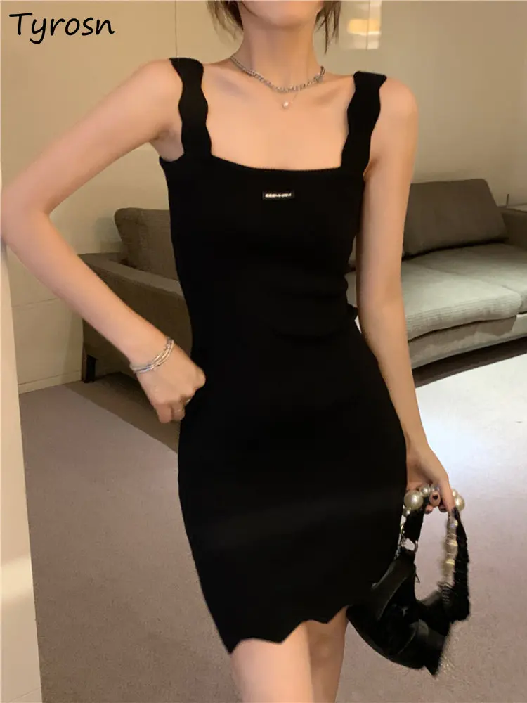Dresses Women Mini Sexy Sheath Hot Girls Daily Simple Pure Summer Sleeveless Vestidos Korean Style Fashion Leisure Creativity
Dresses Women Mini Sexy Sheath Hot Girls Daily Simple Pure Summer Sleeveless Vestidos Korean Style Fashion Leisure Creativity