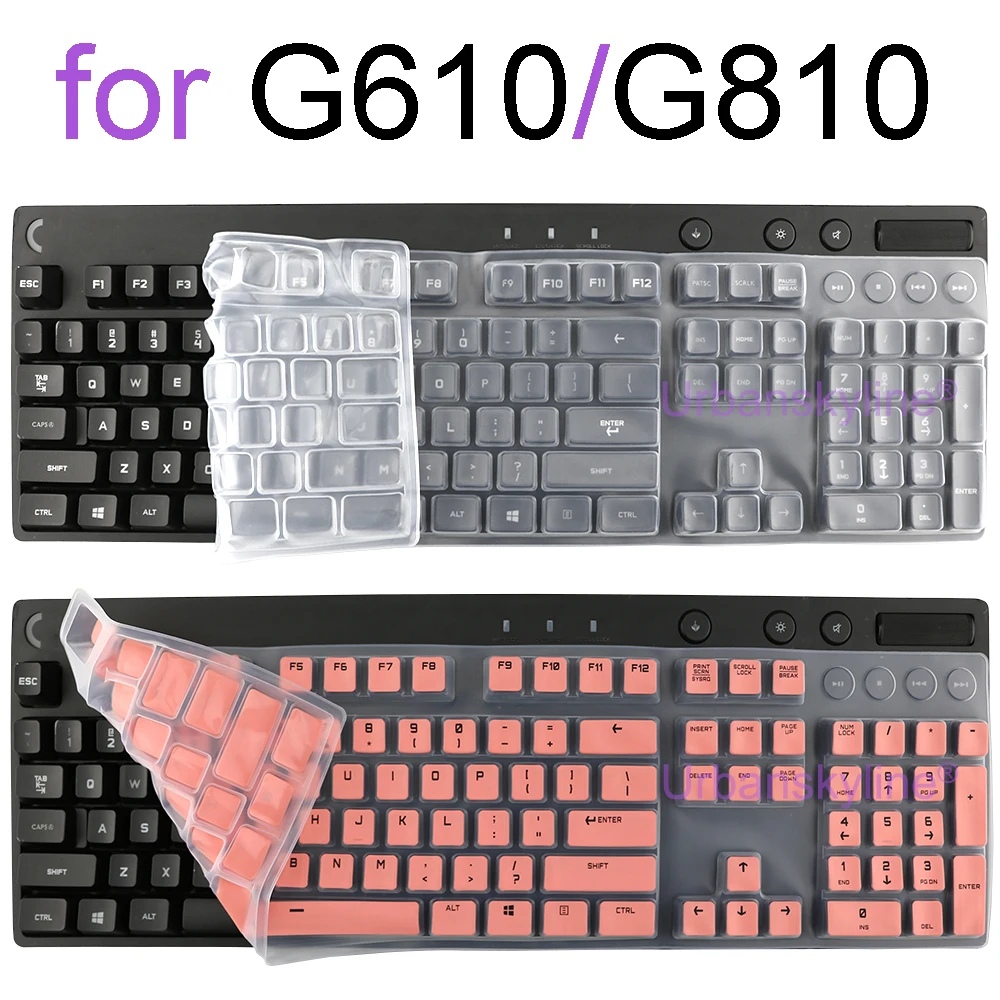 Чехол для клавиатуры Logitech G810 для Logi G610, механический силиконовый защитный чехол, прозрачный черный, розовый
Чехол для клавиатуры Logitech G810 для Logi G610, механический силиконовый защитный чехол, прозрачный черный, розовый