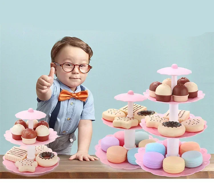 17pcs/set Play House Toys Simulated Food Dessert Tower Cake Pastry Shelf Toy Safe Material Kids Baby Gift Pretend Play Toy
17pcs/set Play House Toys Simulated Food Dessert Tower Cake Pastry Shelf Toy Safe Material Kids Baby Gift Pretend Play Toy