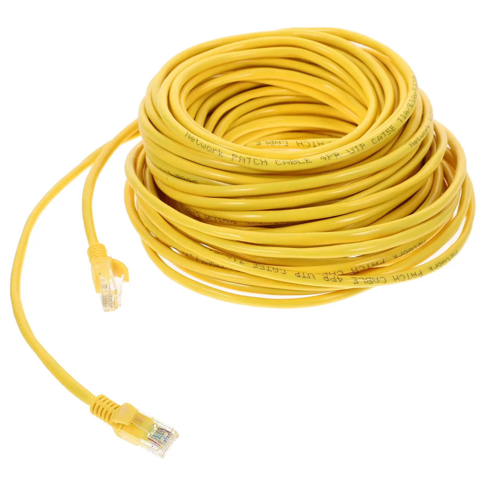 High Speed CAT5e Network Cable 20M Yellow Ethernet Cord for Home Computers Routers Stable Transmission Patch Cable
High Speed CAT5e Network Cable 20M Yellow Ethernet Cord for Home Computers Routers Stable Transmission Patch Cable