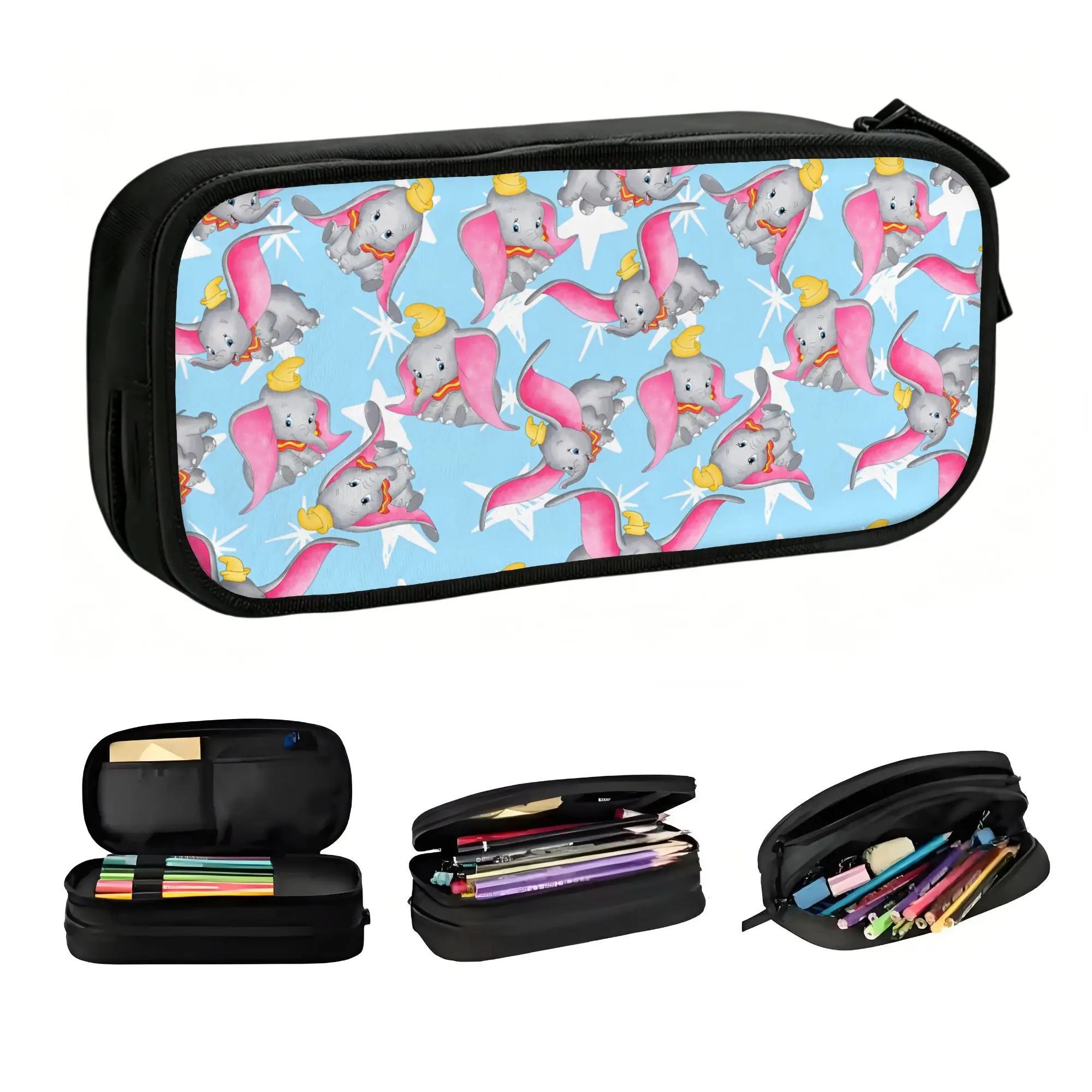 Kawaii D-Dumboes Cartoon Pencil Case for Unisex Custom Elephant Anime Large Storage Pen Box Bag School Accessories
Kawaii D-Dumboes Cartoon Pencil Case for Unisex Custom Elephant Anime Large Storage Pen Box Bag School Accessories