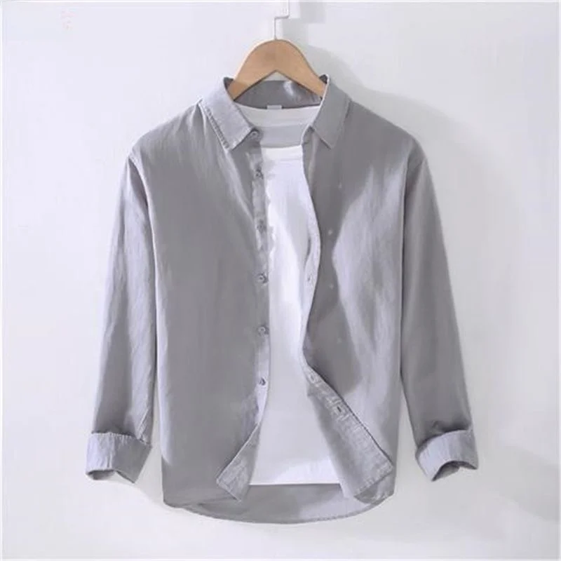 Men's Long Sleeve Linen Cotton Pleated Shirt Slim Fit Casual Workwear Breathable Fashion Urban Style Spring Summer Shirt
Men's Long Sleeve Linen Cotton Pleated Shirt Slim Fit Casual Workwear Breathable Fashion Urban Style Spring Summer Shirt