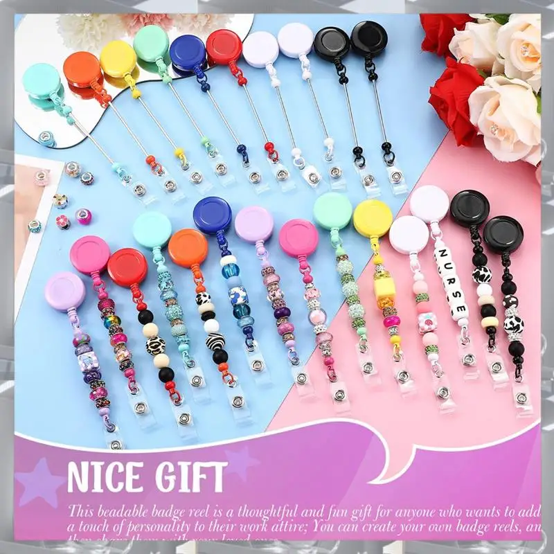 Hot Selling-24 Pcs Beadable Badge Reel Retractable Clips Holder For Beads Bulk Blank Bar ID Name Badge Reels With Belt Clip,24 P
Hot Selling-24 Pcs Beadable Badge Reel Retractable Clips Holder For Beads Bulk Blank Bar ID Name Badge Reels With Belt Clip,24 P