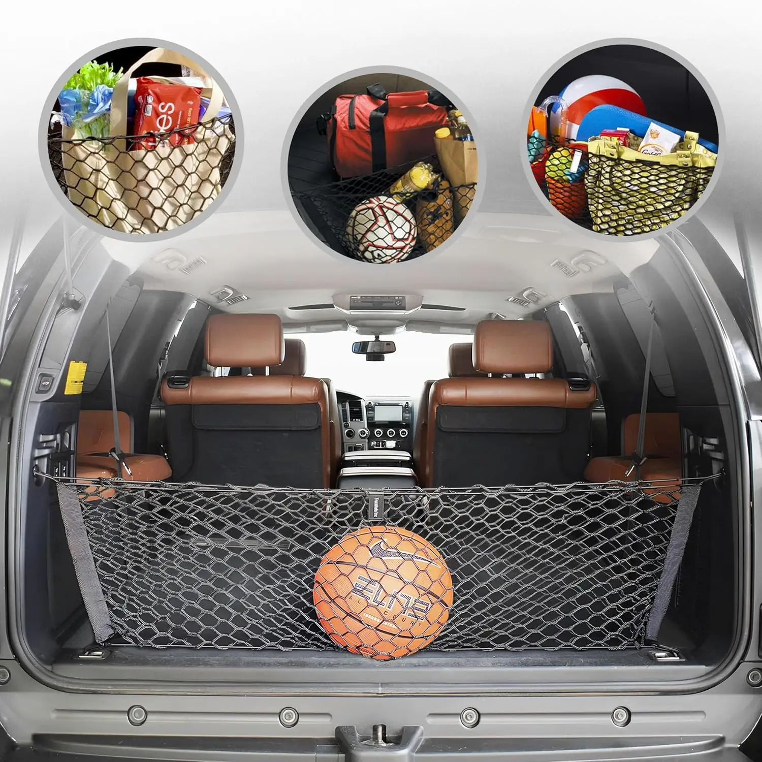 Elastic Trunk Mesh Cargo Net for Toyota Sequoia 2008-2026 - Premium Car Organizer
Elastic Trunk Mesh Cargo Net for Toyota Sequoia 2008-2026 - Premium Car Organizer