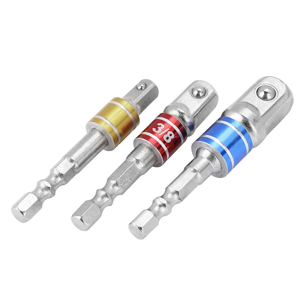 3Pcs Drill Bit Socket Adapter Set 1/4 3/8 1/2in Nut Driver Extension Screwdriver Bit Converter Drill Power Tool Accessories
3Pcs Drill Bit Socket Adapter Set 1/4 3/8 1/2in Nut Driver Extension Screwdriver Bit Converter Drill Power Tool Accessories