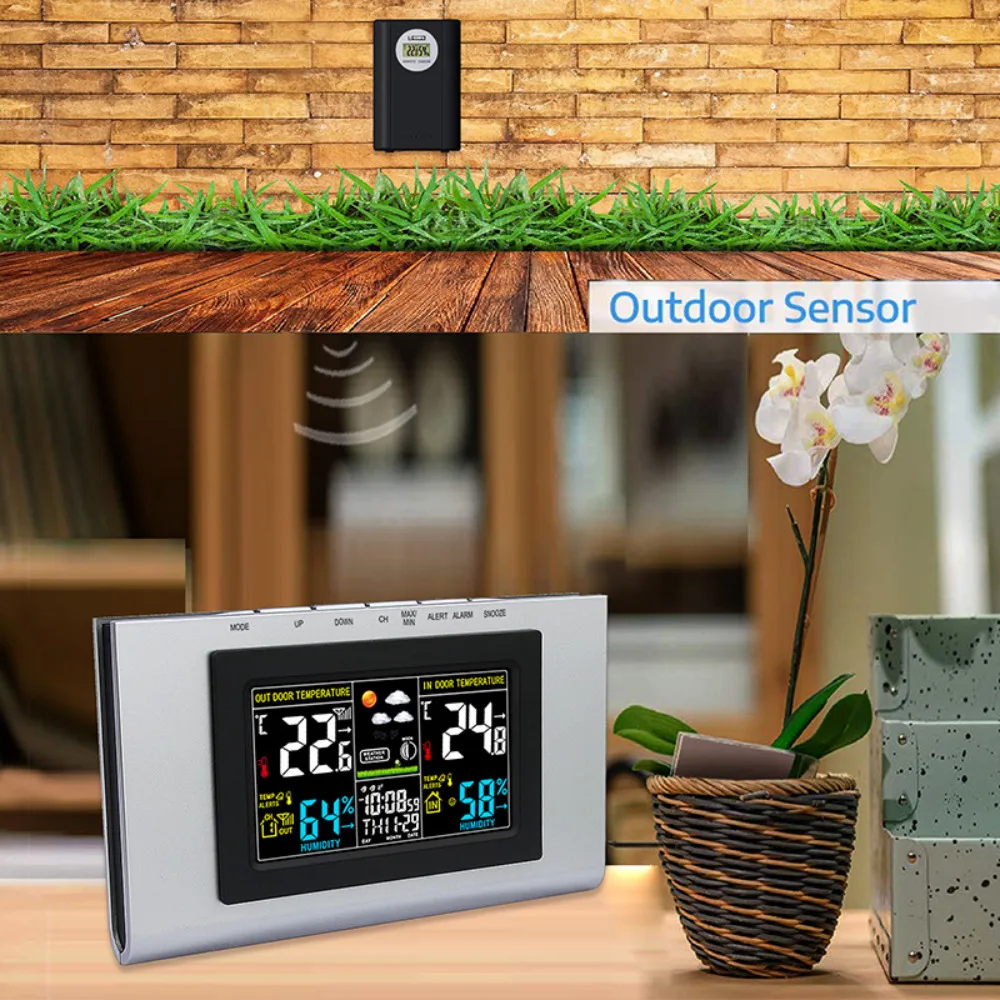 Electronic LCD Digital Clock Hygrometer Indoor/Outdoor Weather Forecast Clock Bathroom
Electronic LCD Digital Clock Hygrometer Indoor/Outdoor Weather Forecast Clock Bathroom
